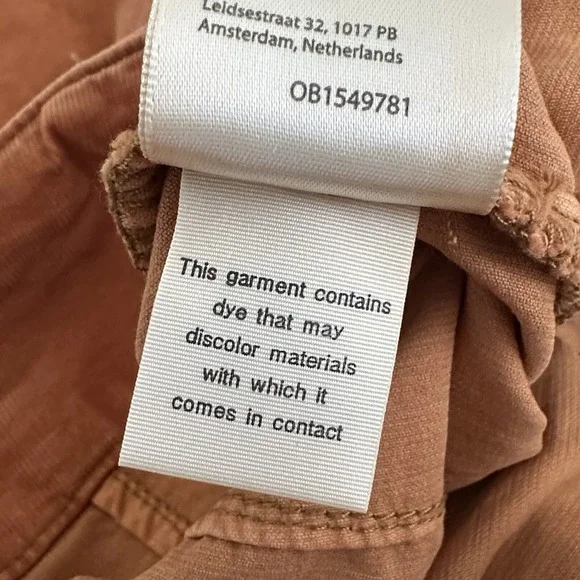 We The Free People Jayde Cord Jeans Women 31 Flare High Rise Corduroy Bellbottom - Picture 11 of 12